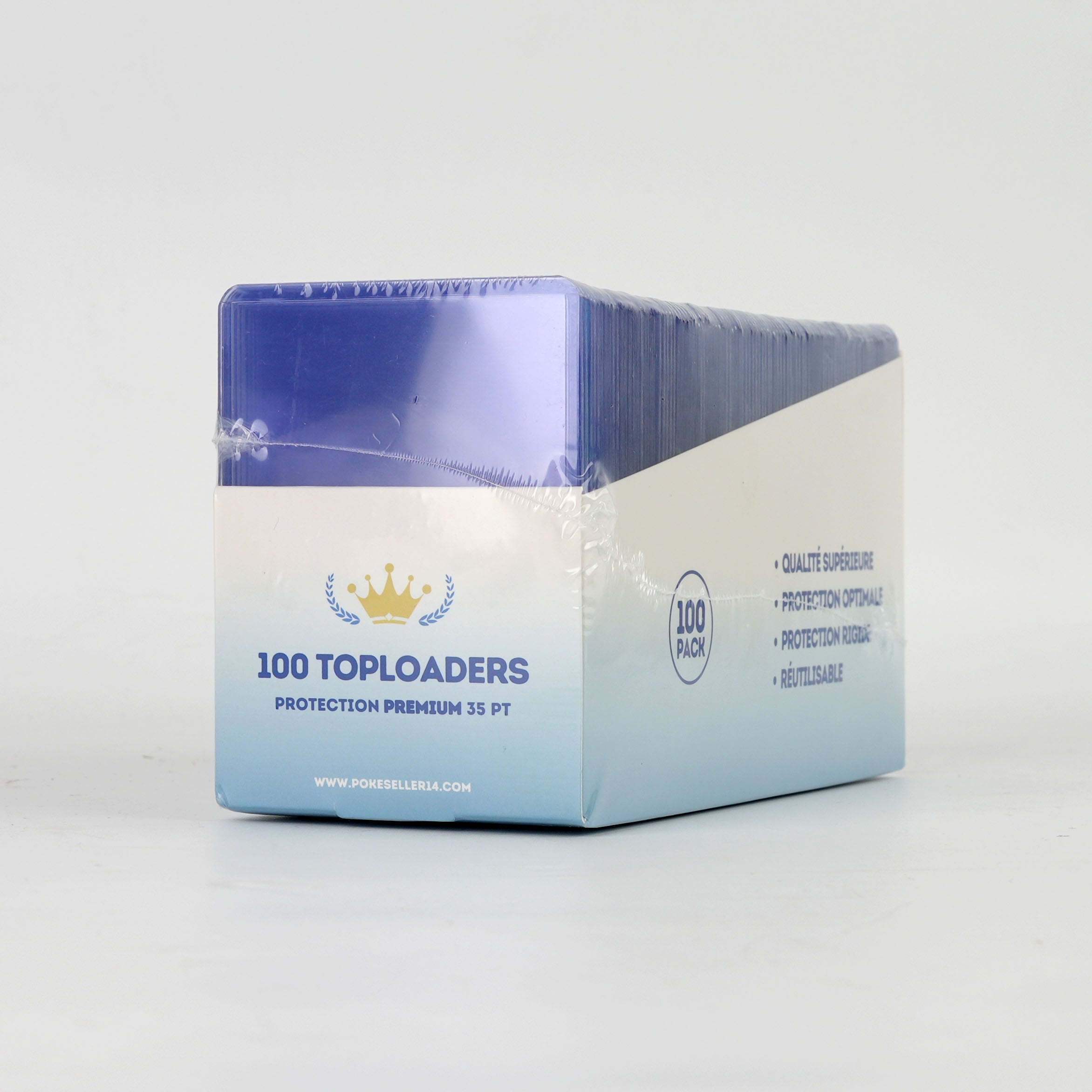 Pack de 100 Toploader - Premium - Pokeseller14 Pokeseller14