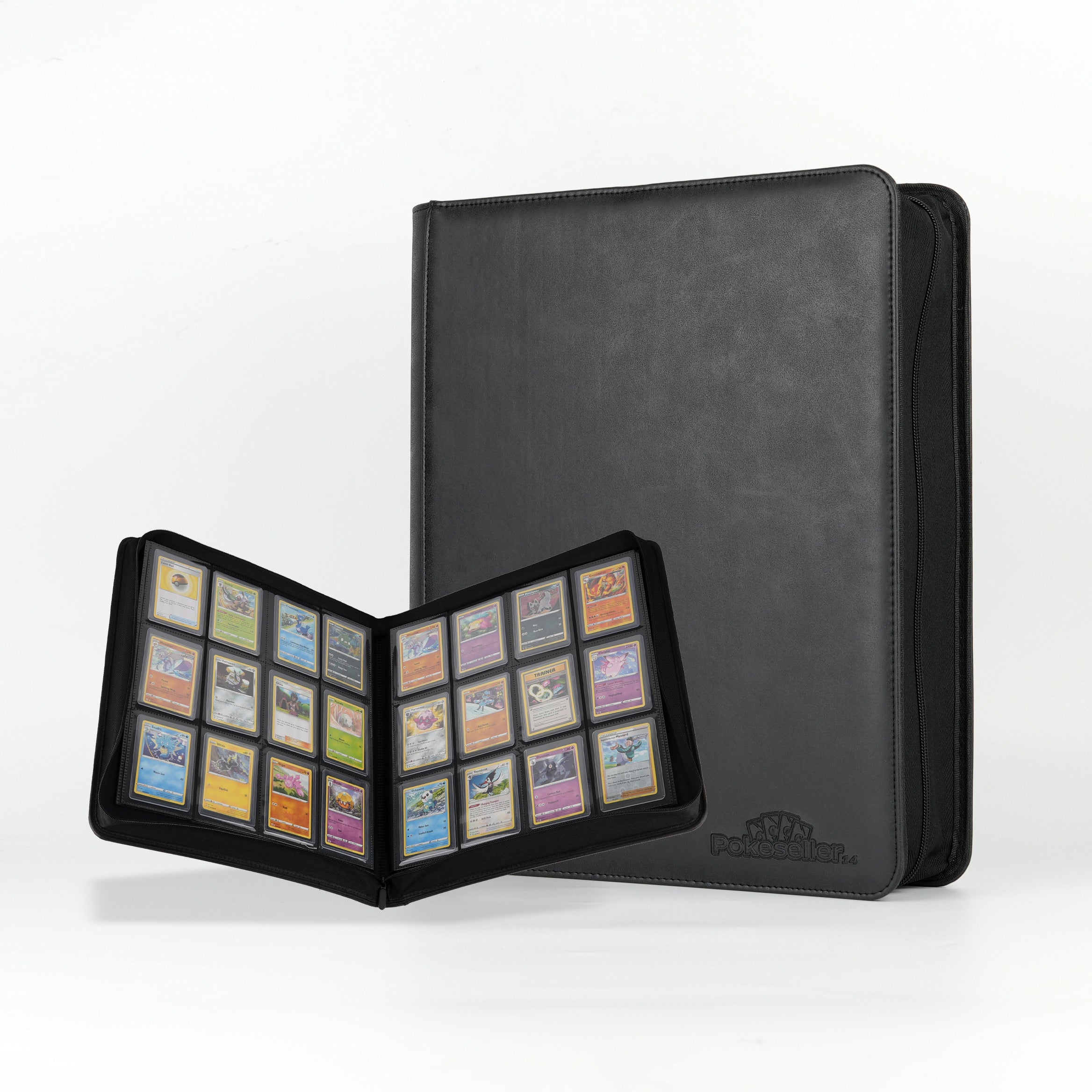 Classeur 480 Toploader Pokémon Zip - Premium Noir - Pokeseller14 Pokeseller14
