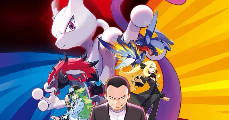 Illustration de l'extension Chasing Glory Together CSV10C : Mewtwo, Giovanni et les dresseurs emblématiques