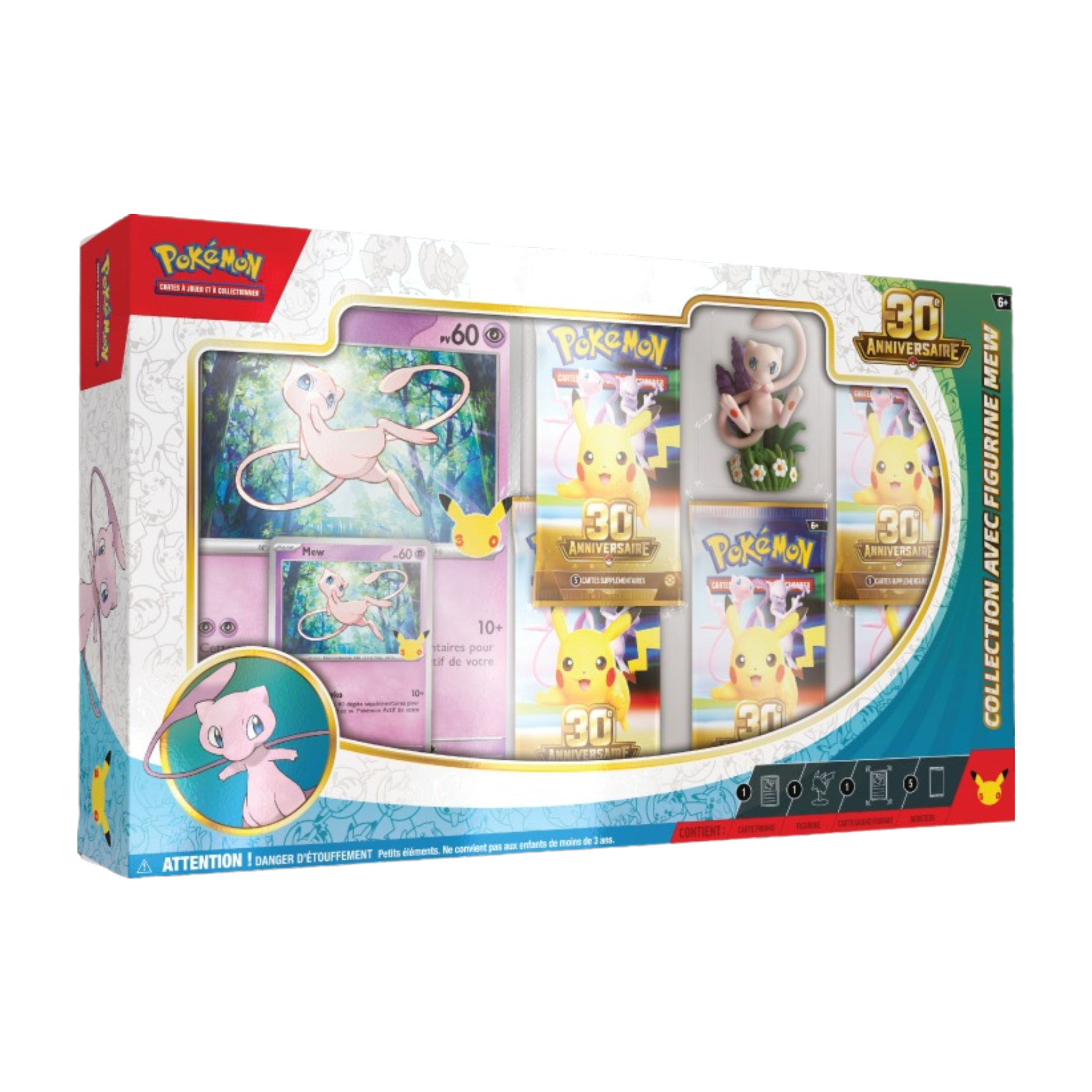Coffret Collection Figurine Mew & Mewtwo - 30e Anniversaire - Français - visuel 2