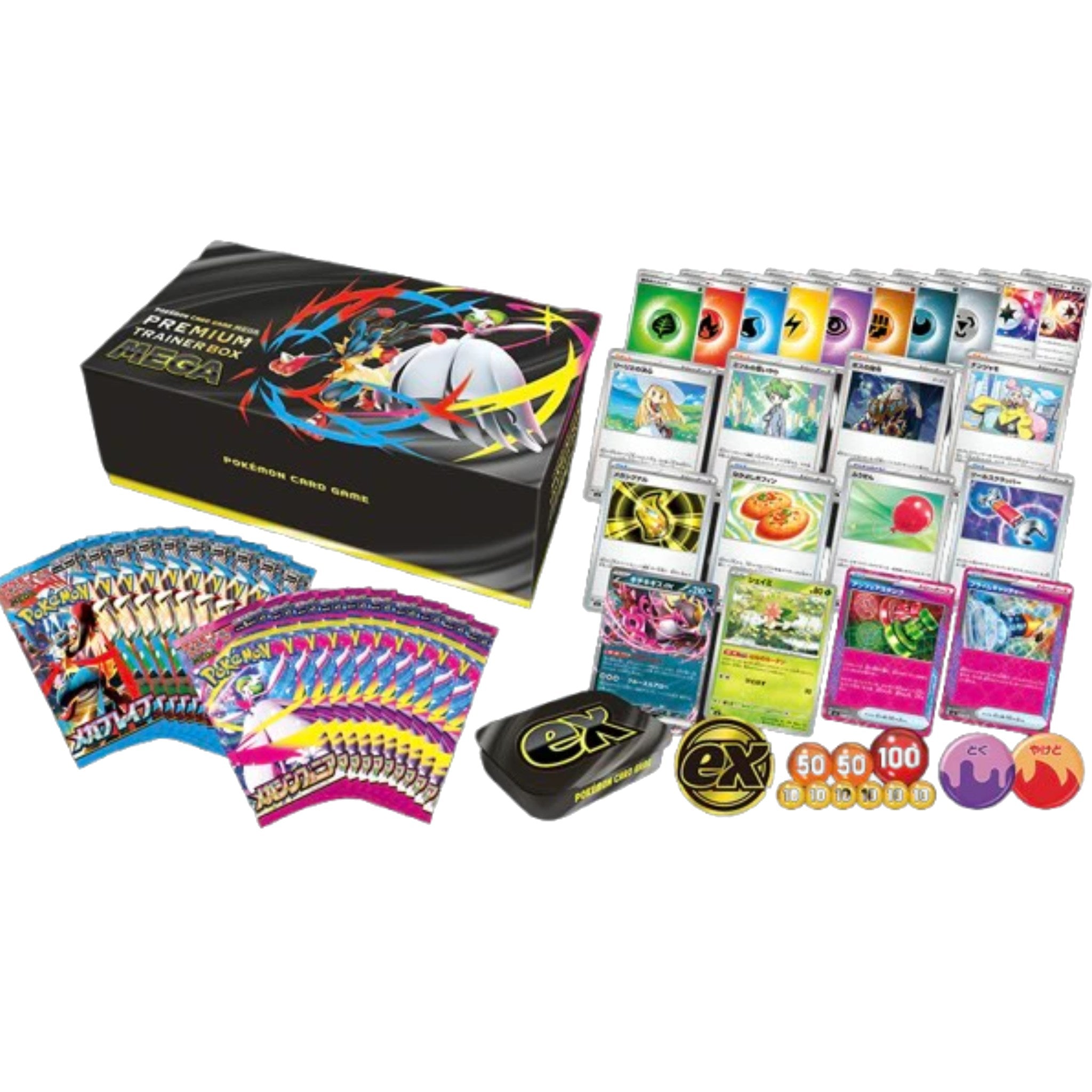 Premium Trainer Box Méga-Évolution japonais, vue de détail
