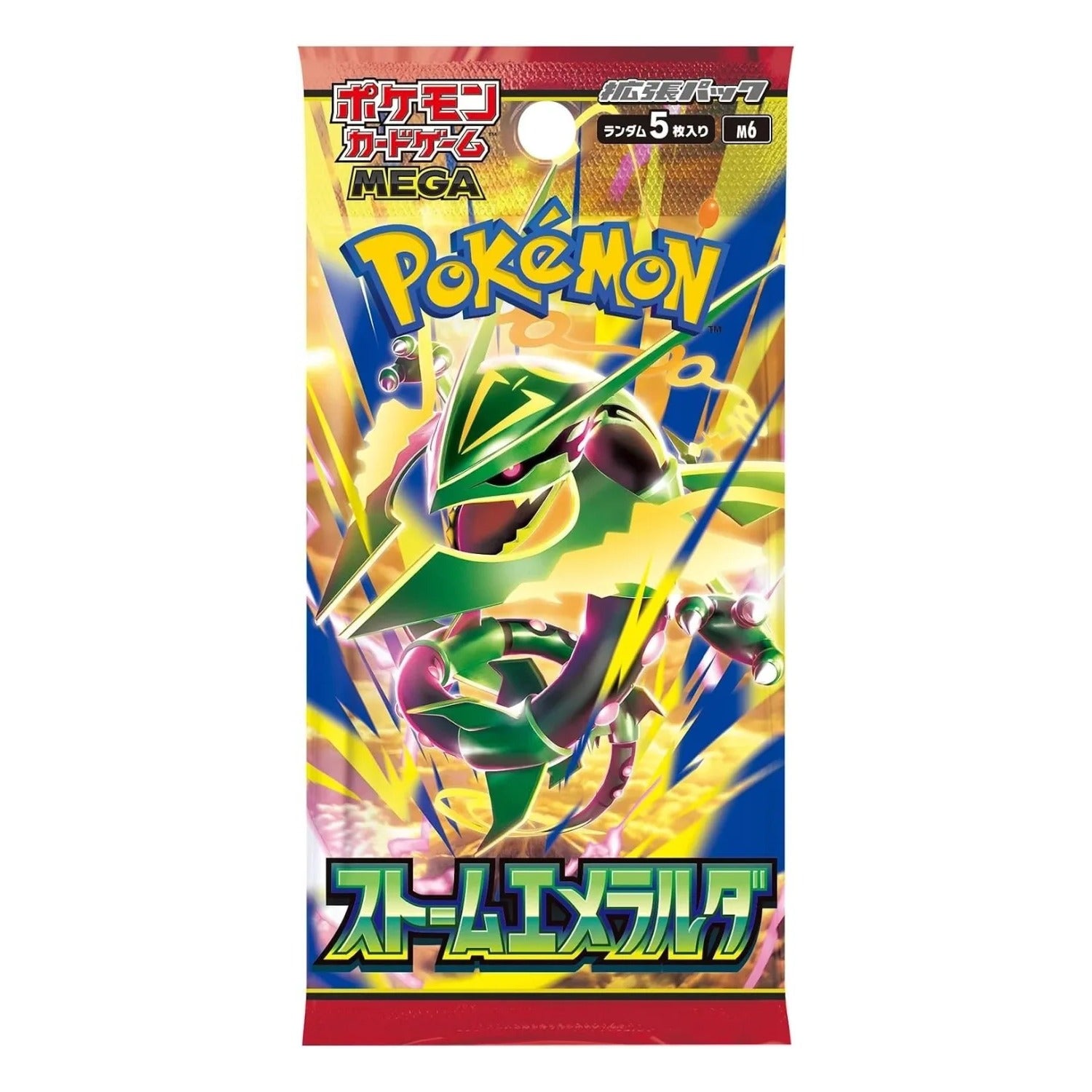 Booster Storm Emeralda M6 japonais, 5 cartes