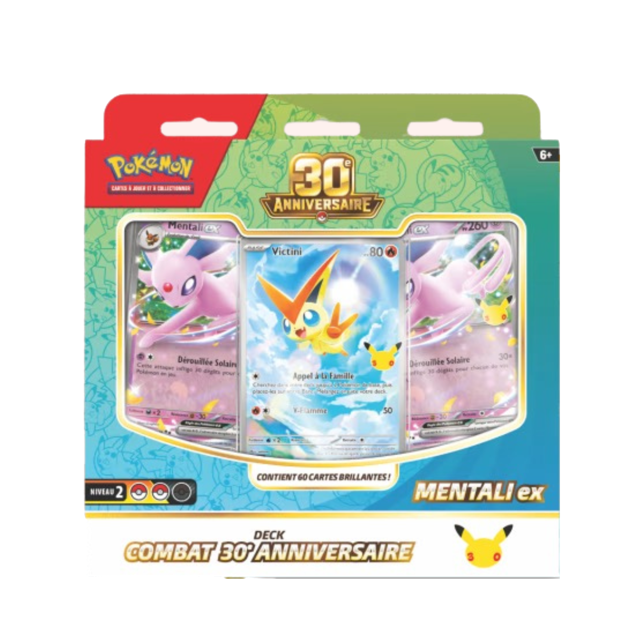 Deck de Combat Mentali ex / Noctali ex - 30e Anniversaire - Français